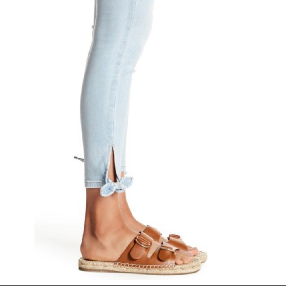 Sanctuary Denim Skinny Light Wash Ankle Tie